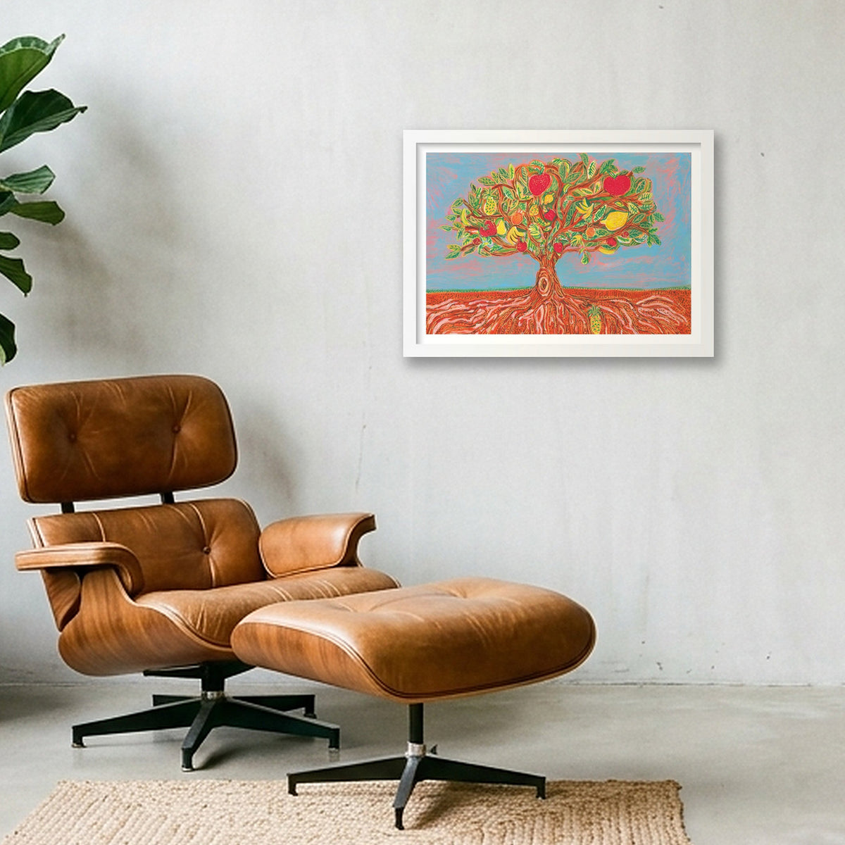 Colin's Tree for Life — A3 (42×30cm, 17×12") White Frame