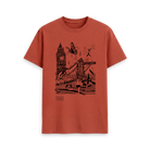 Rust Printed T-shirt Front