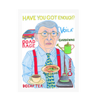 White Frame Framed art print Front