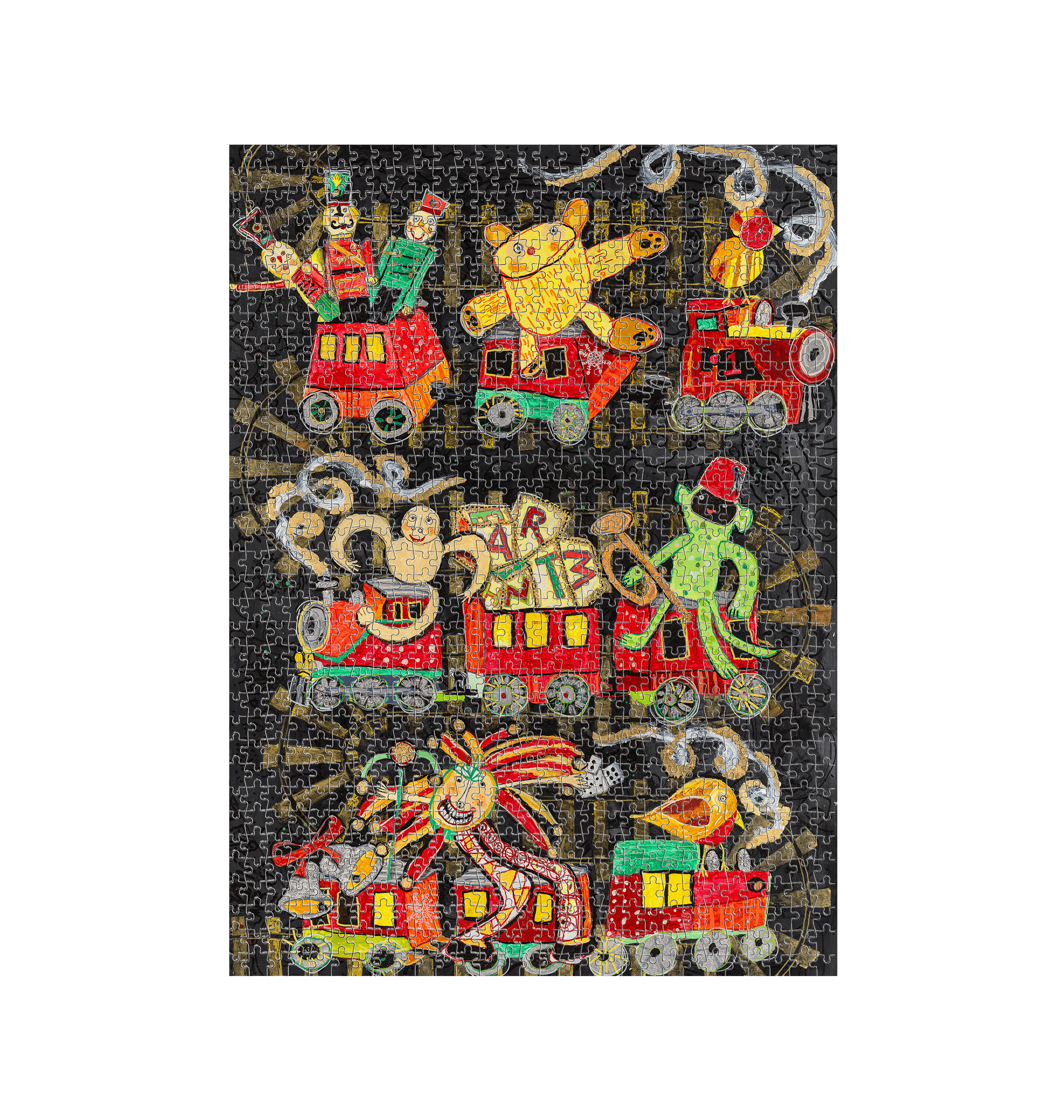 White Jigsaw Puzzles Front