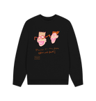 Black Printed Sweater Front