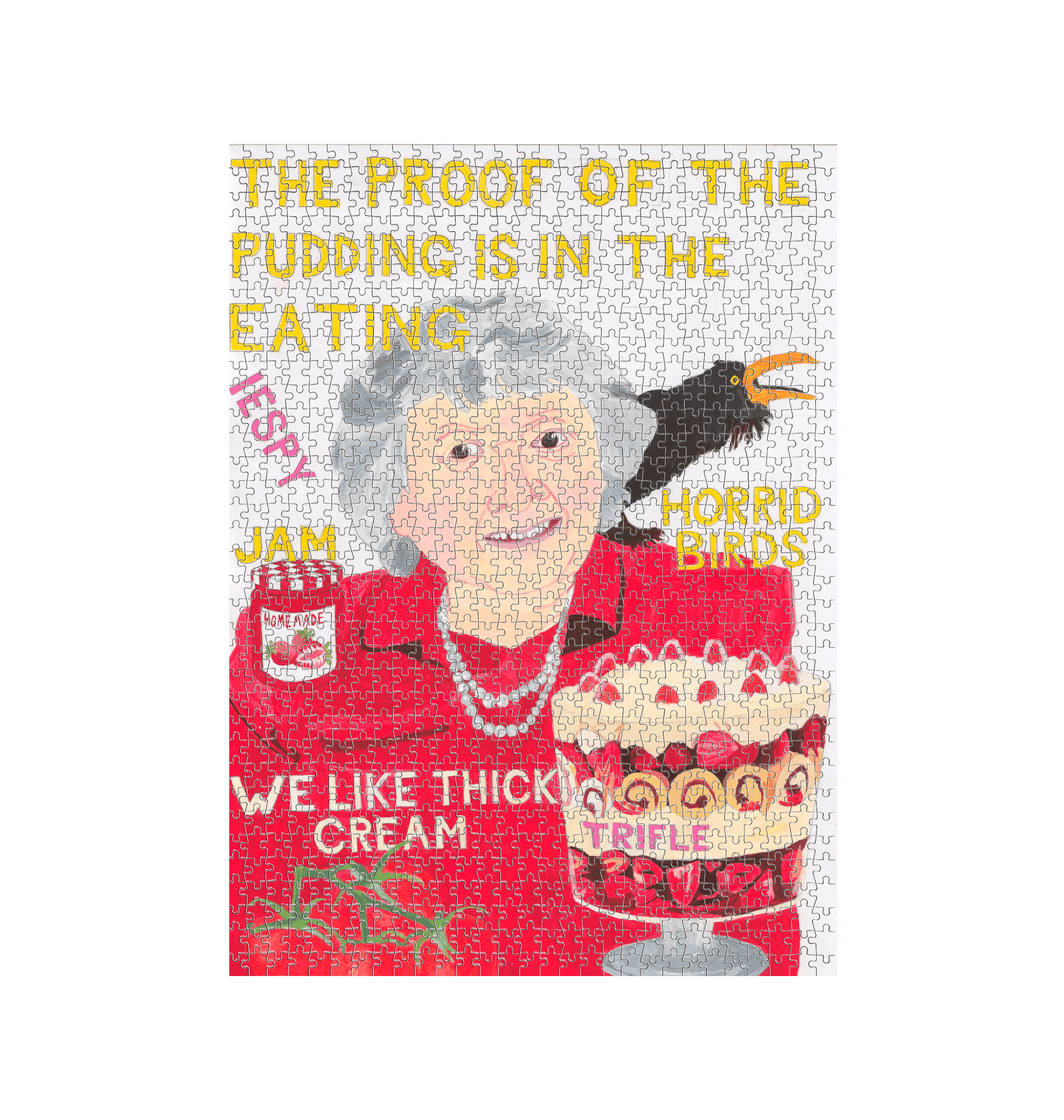 White Jigsaw Puzzles Front