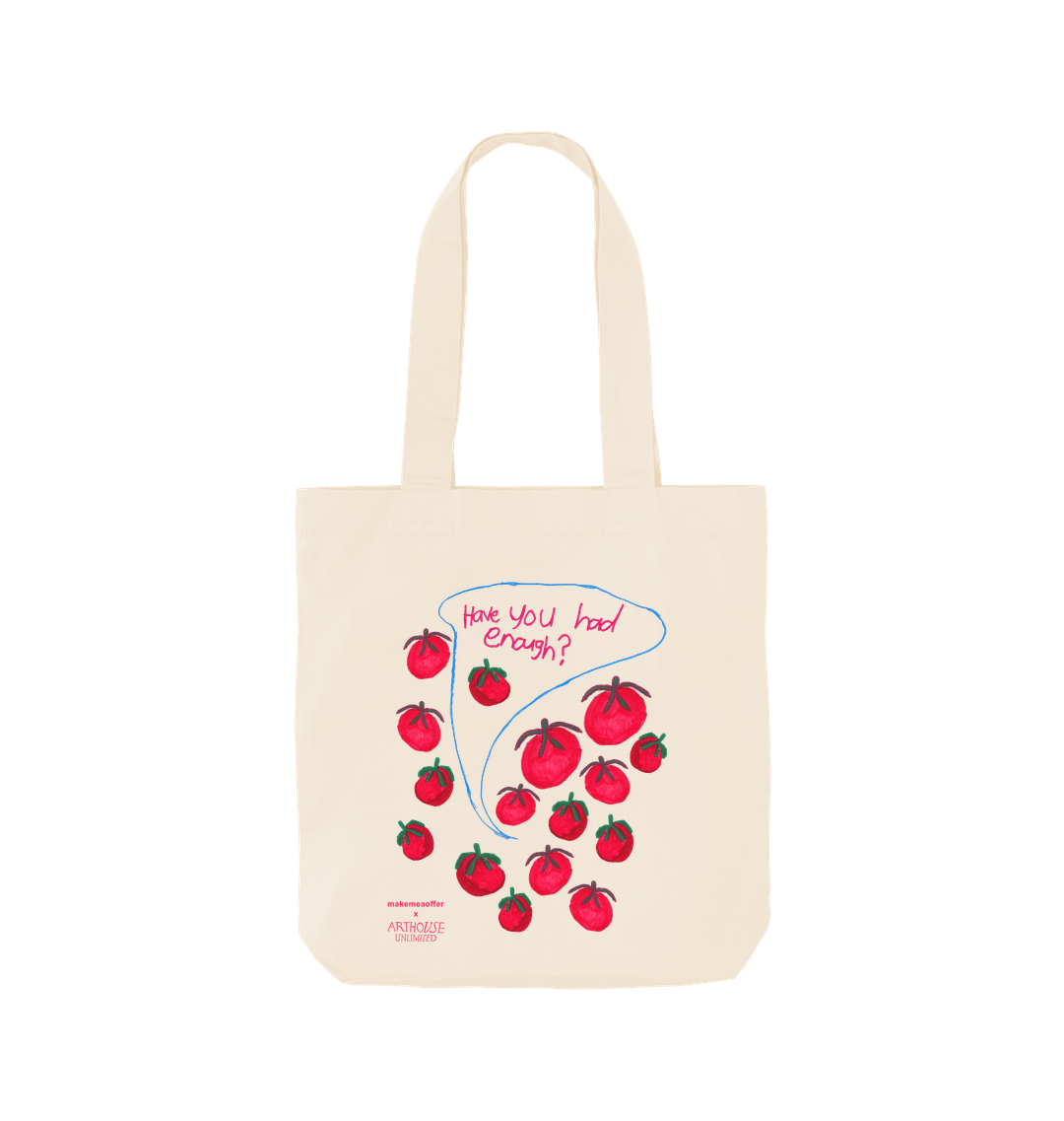 Natural Printed Bag Front