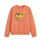 Apricot Printed Sweater Front