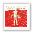 I like women 50 x 50 — framed