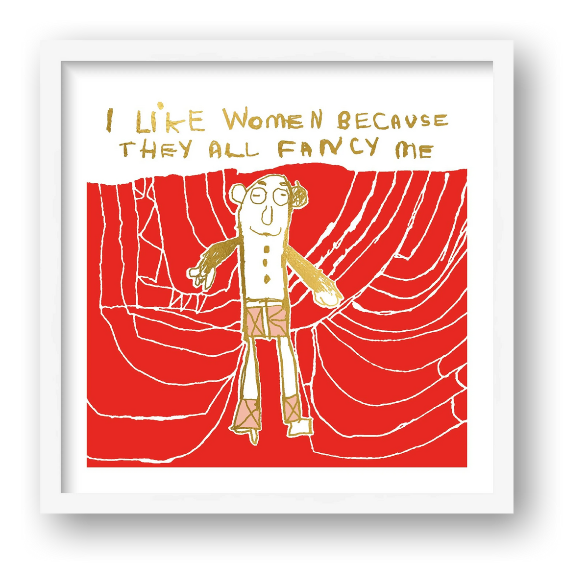 I like women 50 x 50 — framed