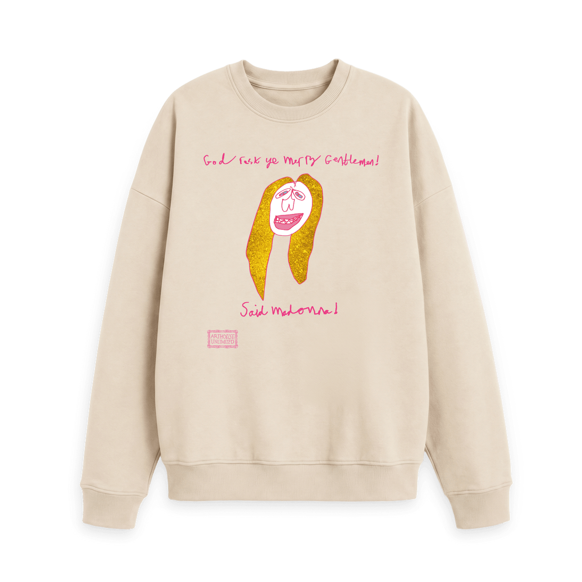 Oat Printed Sweater Front