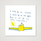 I don't go to church 50 x 50 — 30×30cm, 12×12" Print only