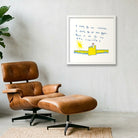 I don't go to church 50 x 50 — 40×40cm, 16×16" White Frame