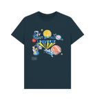 Denim Blue Printed T-shirt Front