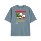 Stone Blue Printed T-shirt Front