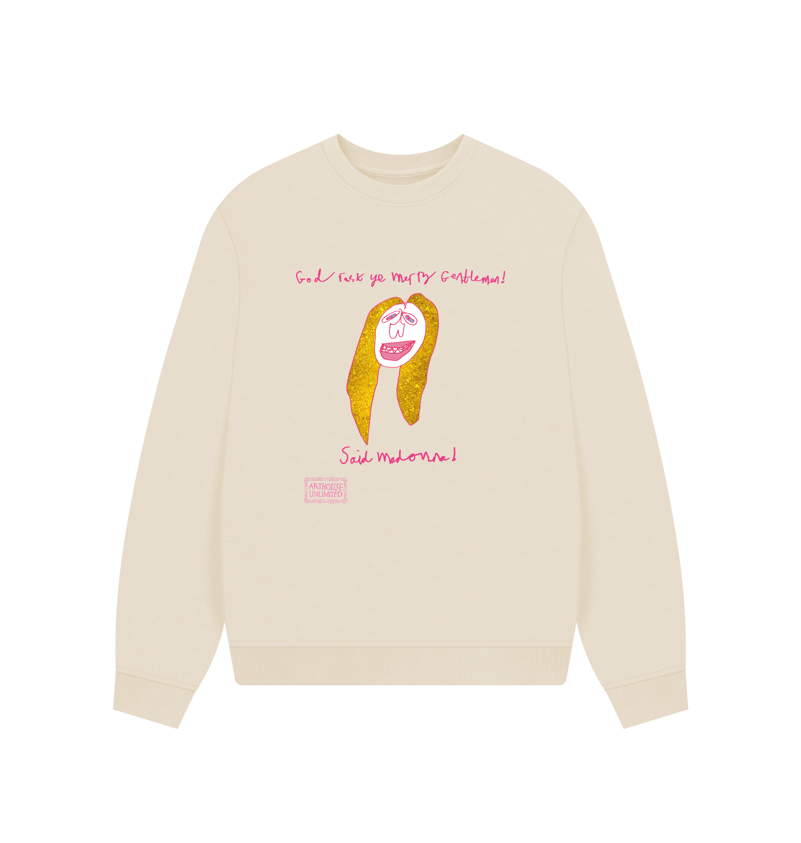 Oat Printed Sweater Front