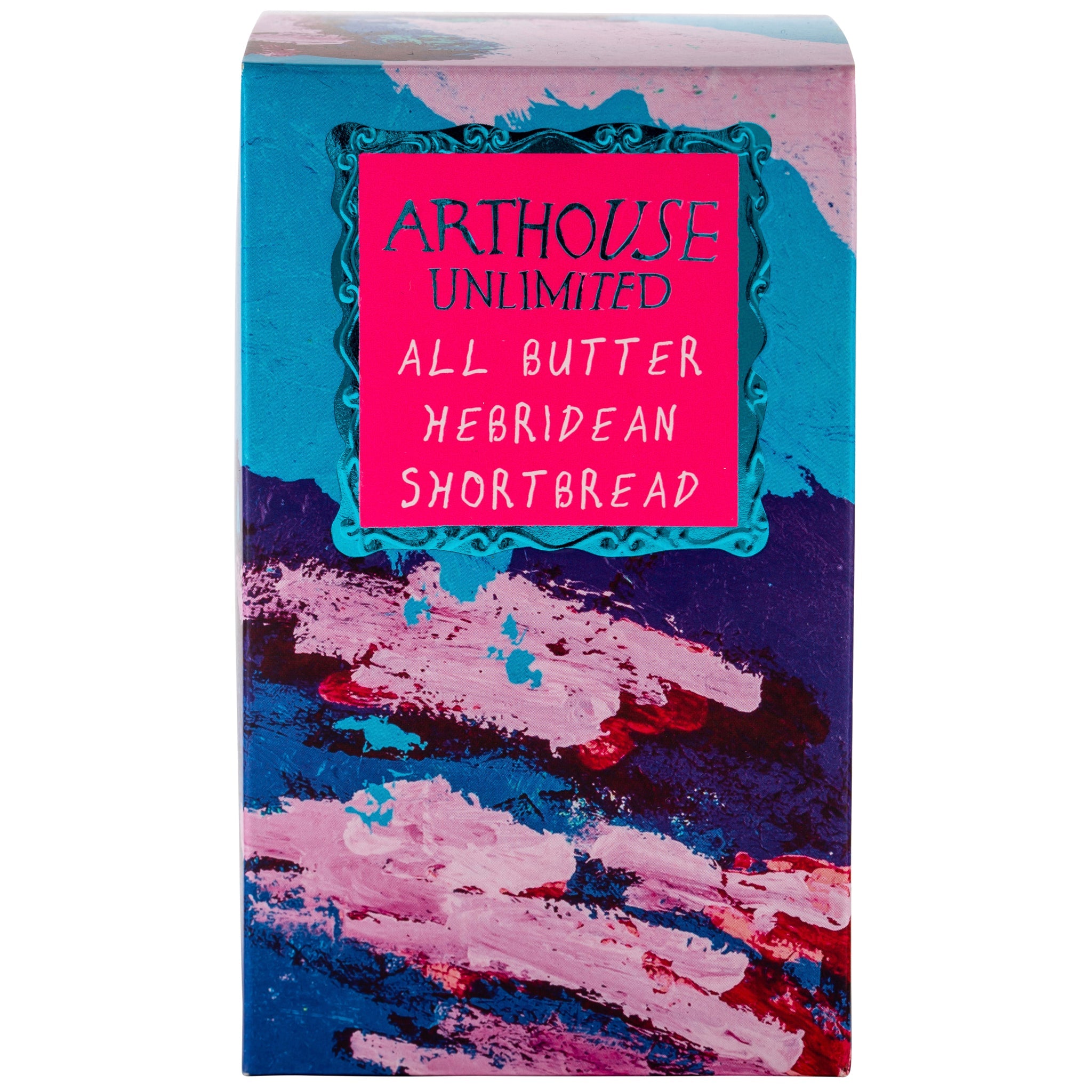 Sunshine at the Seaside, All Butter Hebridean Shortbread in pink and blue box