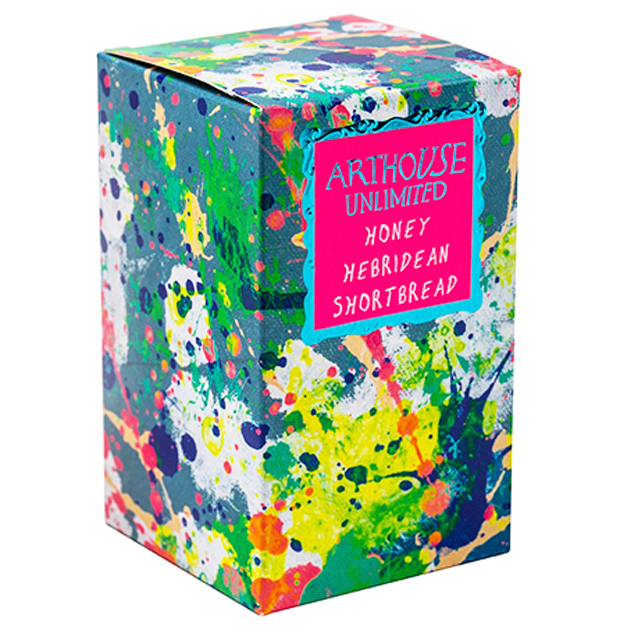 bright coloured box of Spring, Honey Hebridean Shortbread