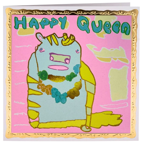 Happy Queen, Greetings Card
