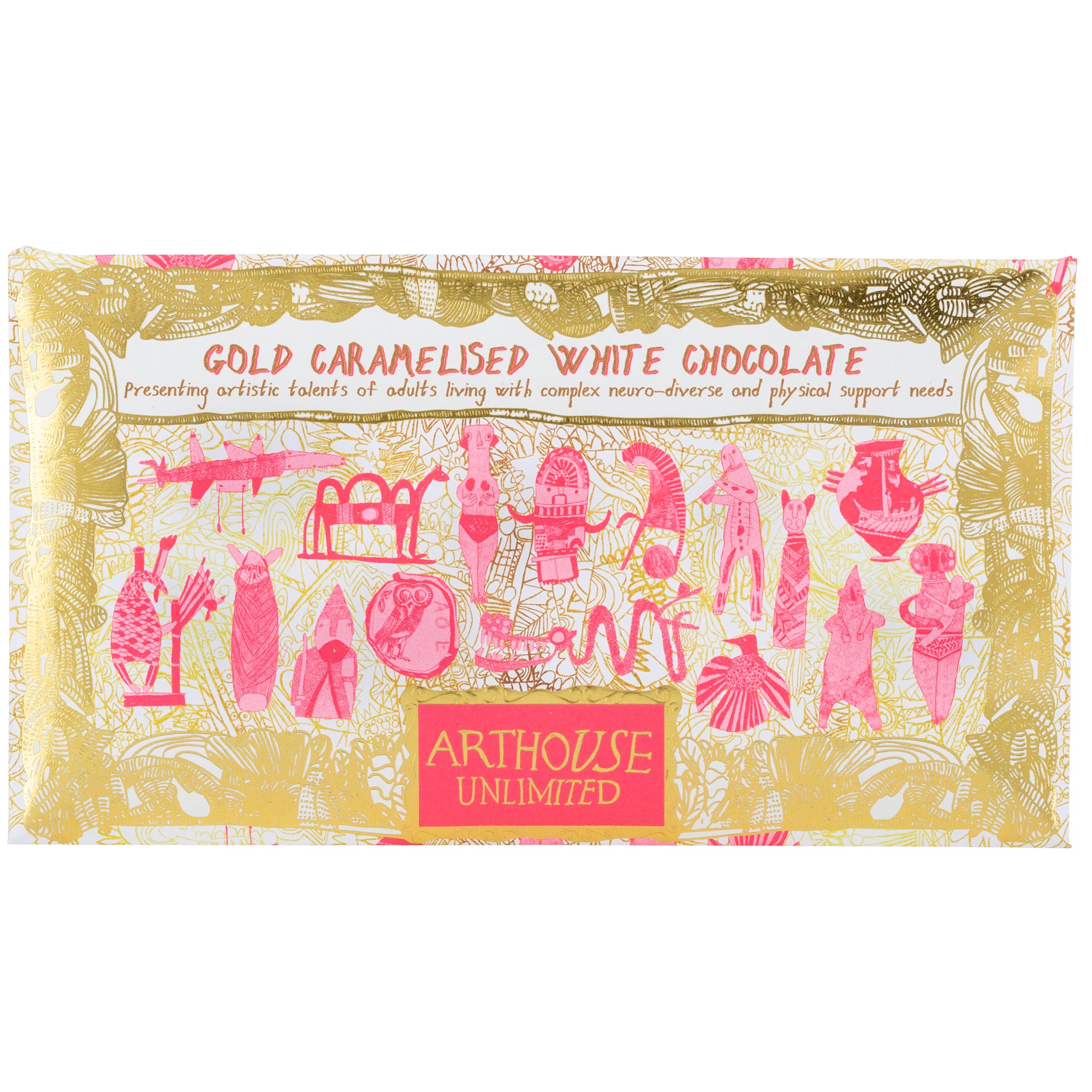 Pink and gold Timeless Treasures, Gold Caramelised White Chocolate Bar