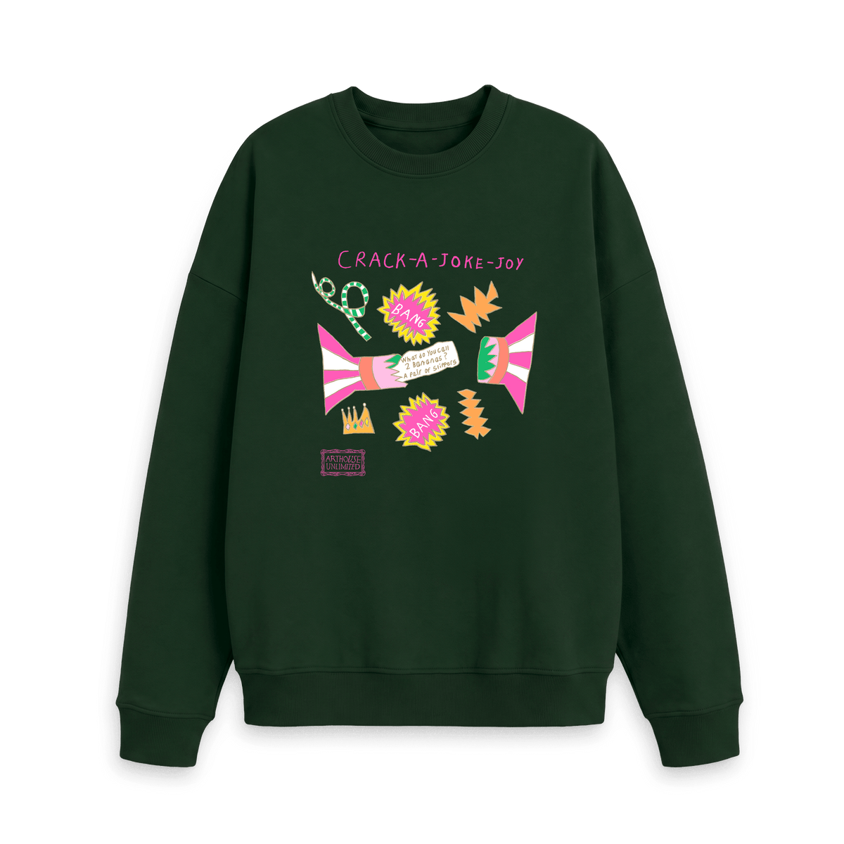 Evergreen Printed Sweater Front