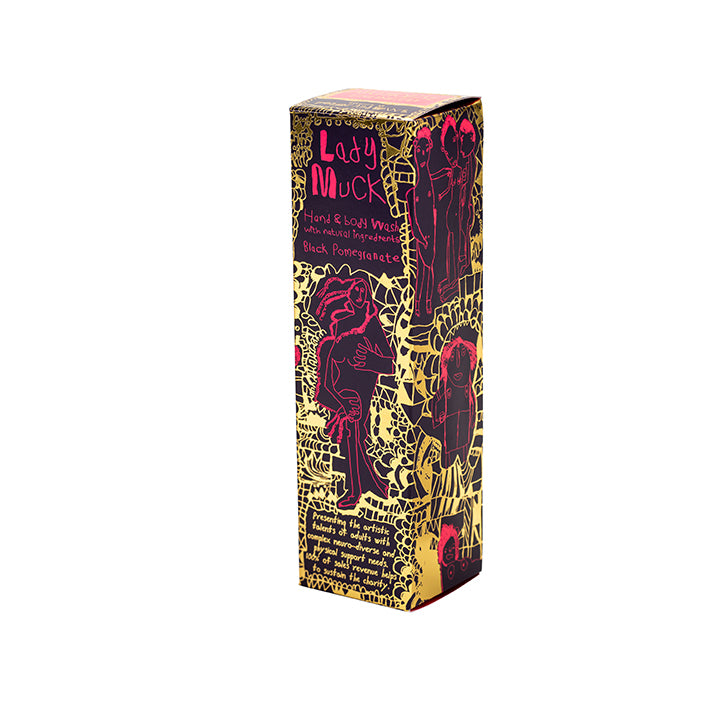 Box of Lady Muck, Hand & Body Wash, Black Pomegranate