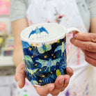 hands holding Bat Mates, Fine Bone China Mug