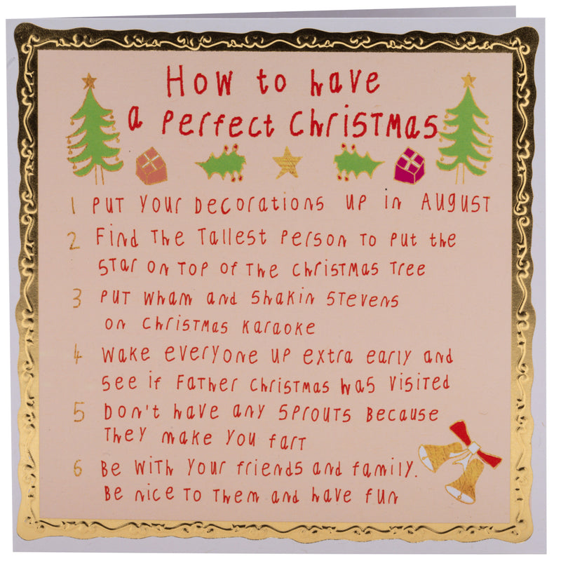 How To Have a Perfect Christmas, Christmas Card