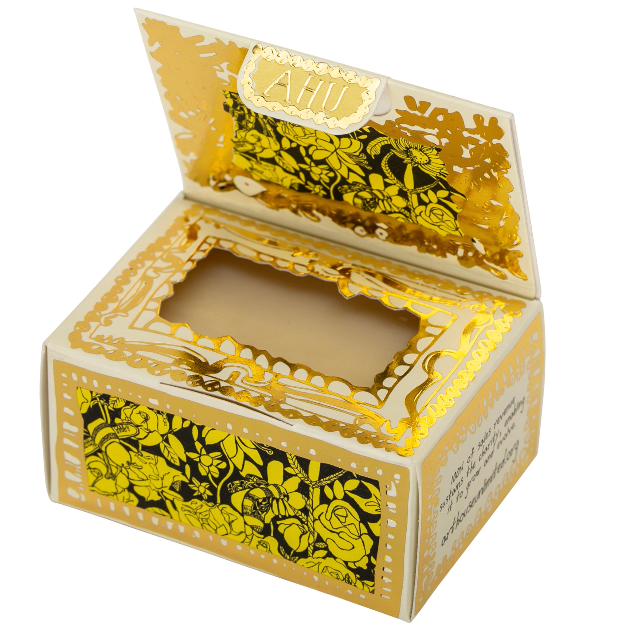 Open box of Bee Free, Triple Milled Organic Soap Slab