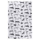 Dogalicious, 100% Organic Cotton Tea Towel with black sketched dogs 