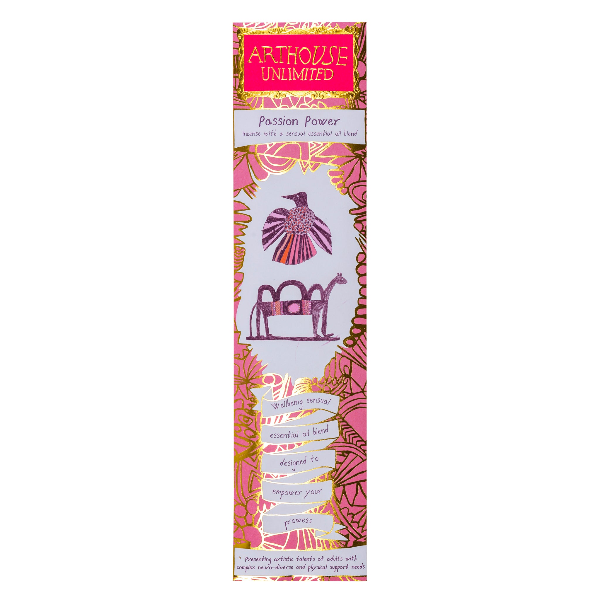 Packet of Passion Power, Well Being Incense Sticks, Sensual Blend