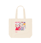 Natural Printed Bag Front