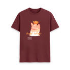 Red Wine Printed T-shirt Front
