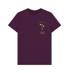 Purple Printed T-shirt Front