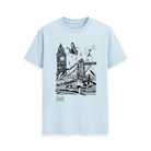 Sky Blue Printed T-shirt Front