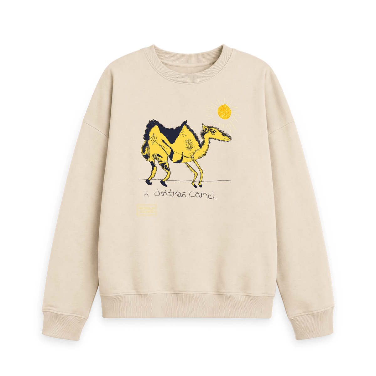 Oat Printed Sweater Front