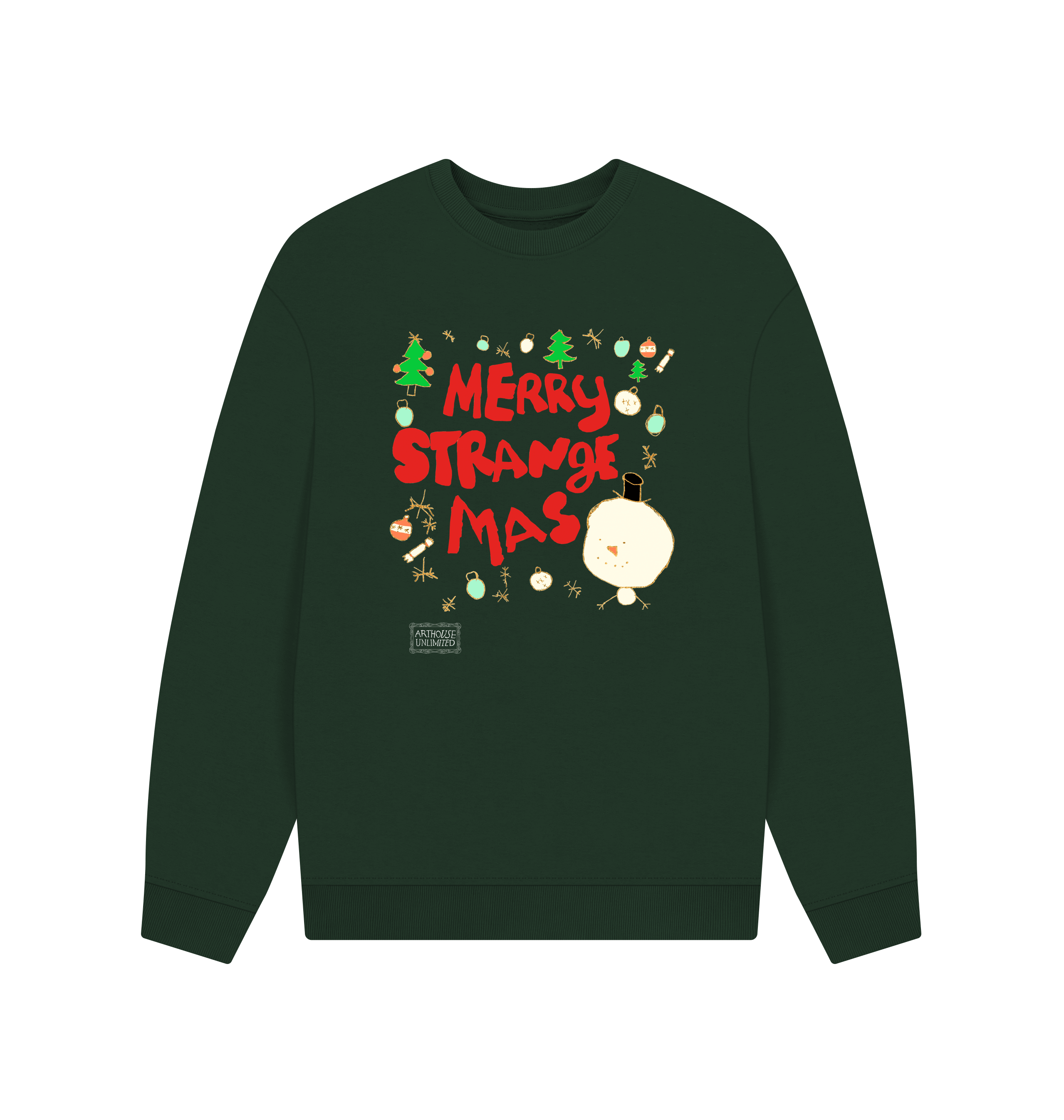 Evergreen Printed Sweater Front