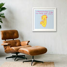new baby. Don't drop it 50 x 50 — 40×40cm, 16×16" White Frame