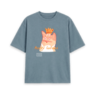 Stone Blue Printed T-shirt Front