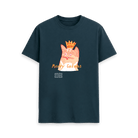 Denim Blue Printed T-shirt Front