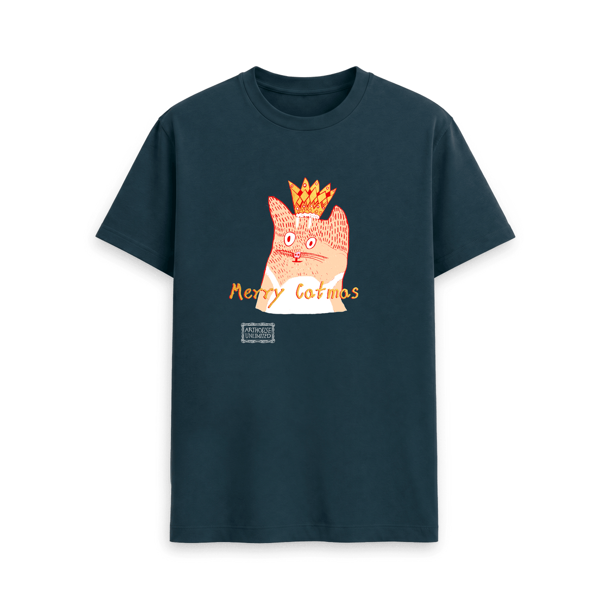 Denim Blue Printed T-shirt Front