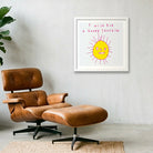 I wish you a happy sunshine 50 x 50 — 40×40cm, 16×16" White Frame