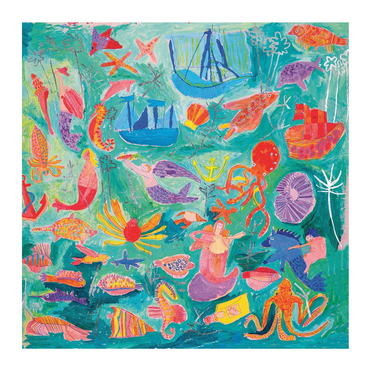 Giclee_mermaids 50x50