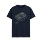 Navy Blue Printed T-shirt Front