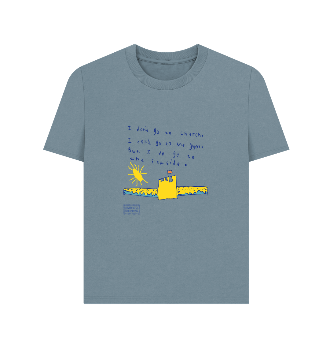 Stone Blue Printed T-shirt