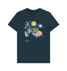 Denim Blue Printed T-shirt Front