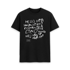 Black Printed T-shirt Front