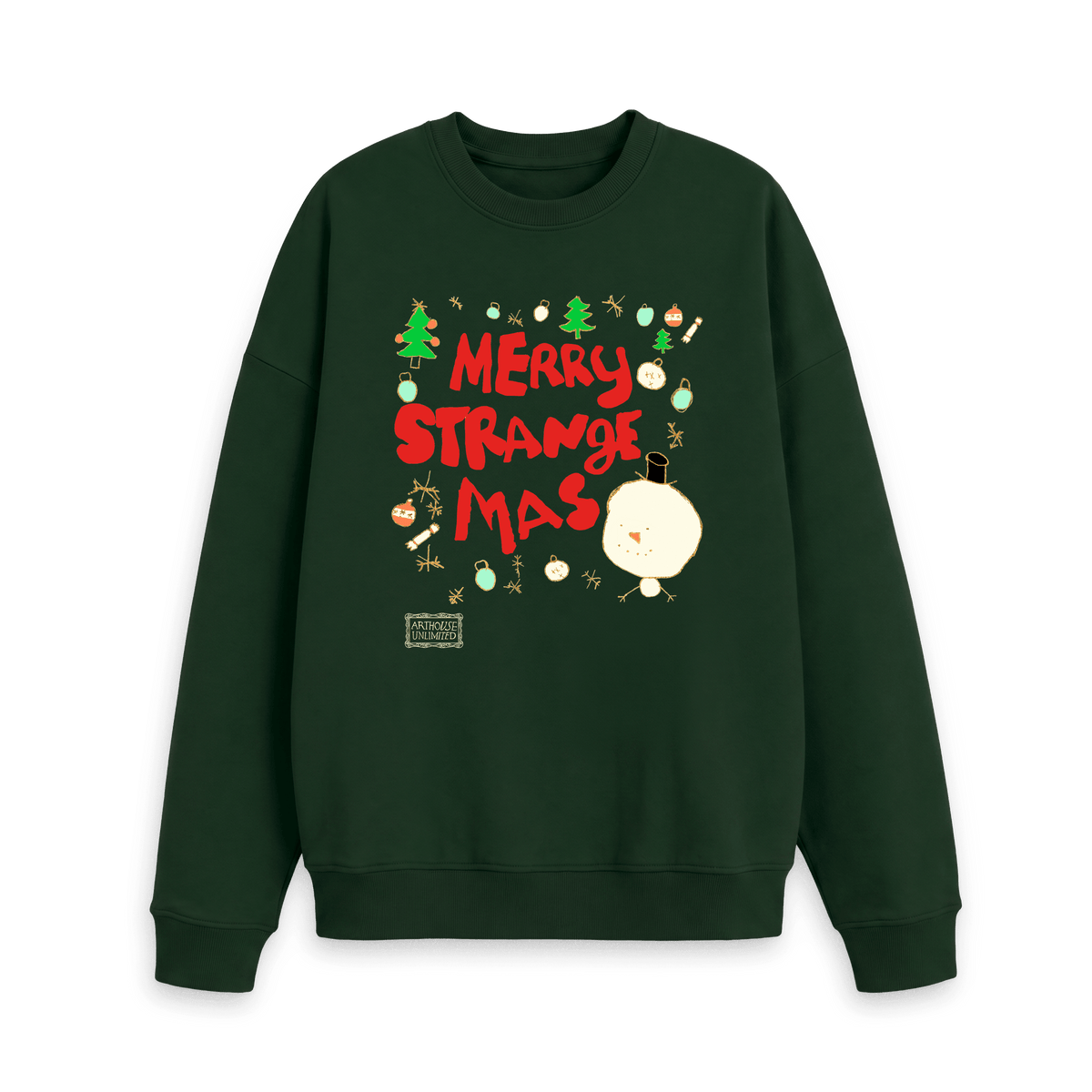 Evergreen Printed Sweater Front