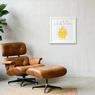 I wish you a happy sunshine 50 x 50 — 30×30cm, 12×12" White Frame