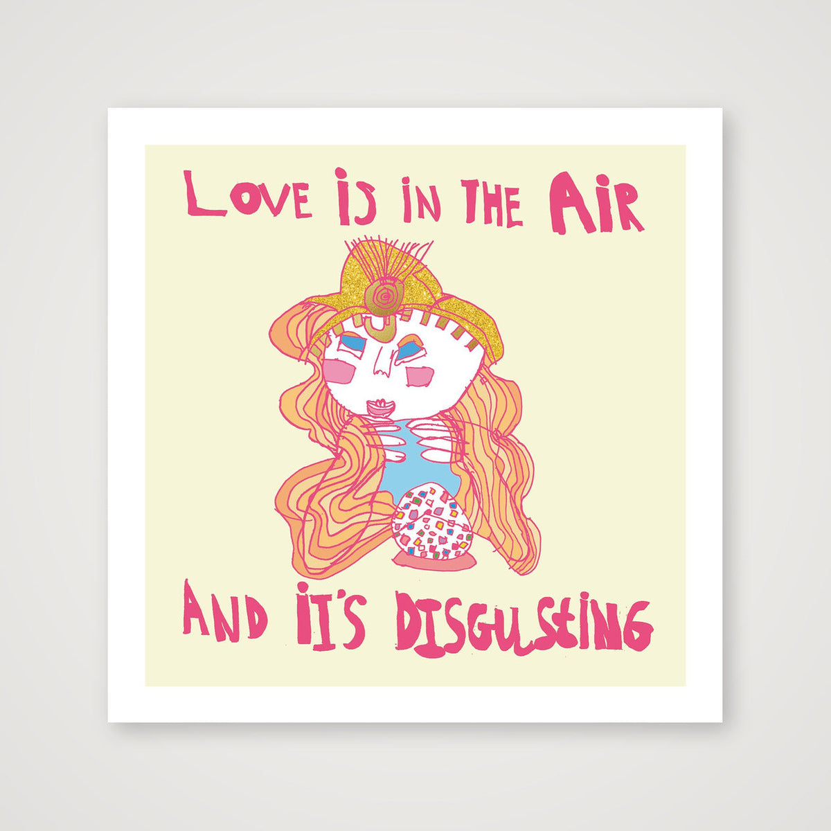 Love is in the air 50 x 50 — 50×50cm, 20×20" Print only