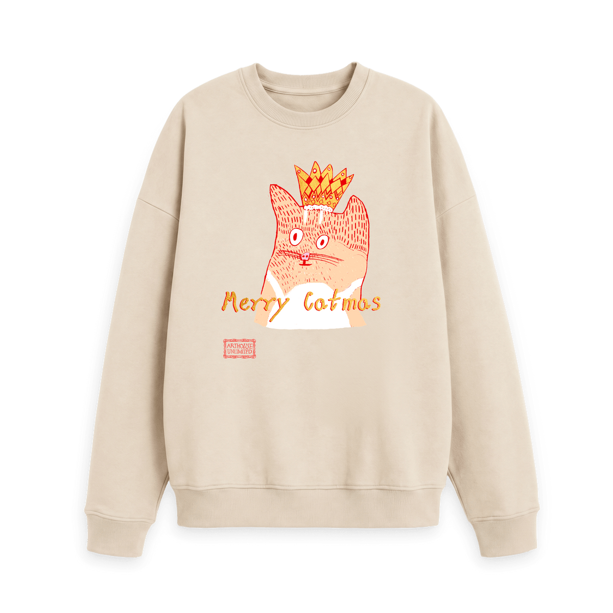 Oat Printed Sweater Front