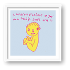 new baby. Don't drop it 50 x 50 — framed