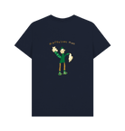 Navy Blue Printed T-shirt Back