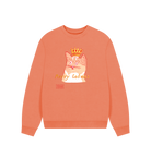 Apricot Printed Sweater Front